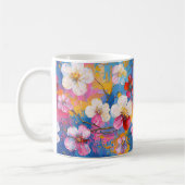Kleurrijke Spring Flower Print Keramische Mok (Links)