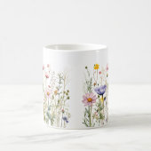 Kleurrijke Spring Flower Waterverf Pattern Koffiemok (Center)