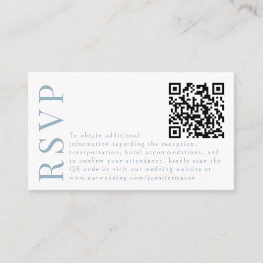Kleurrijke Spring Flower Wedding RSVP QR code kaar Informatiekaartje (Voorkant)