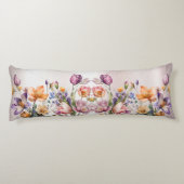 Kleurrijke Spring Flowers Body Pillow Lichaamskussen (Achterkant)