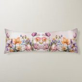 Kleurrijke Spring Flowers Body Pillow Lichaamskussen (Voorkant)