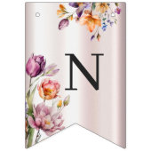 Kleurrijke Spring Flowers Bunting Flag Vlaggetjes (Derde vlag)