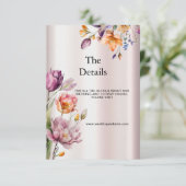 Kleurrijke Spring Flowers Detail Enclosure Kaart (Staand voorkant)