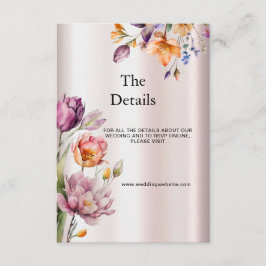 Kleurrijke Spring Flowers Detail Enclosure Kaart