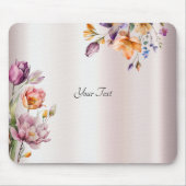 Kleurrijke Spring Flowers Mousepad Muismat (Voorkant)