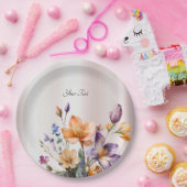 Kleurrijke Spring Flowers Paper Bord (Feest)