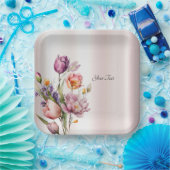 Kleurrijke Spring Flowers Paper Bord (Feest)