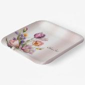 Kleurrijke Spring Flowers Paper Bord (Gebogen)