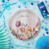 Kleurrijke Spring Flowers Paper Bord (Feest)