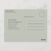 Kleurrijke Spring Wildflower bewaar de datum Briefkaart (Achterkant)