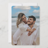 Kleurrijke Spring Wildflower foto bruiloft Kaart (Achterkant)