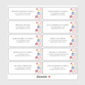 Kleurrijke Spring Wildflower Guest Address Label (Vel)