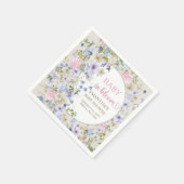 Kleurrijke Spring Wildflower Meadow Boho Baby show Servet (Hoek)