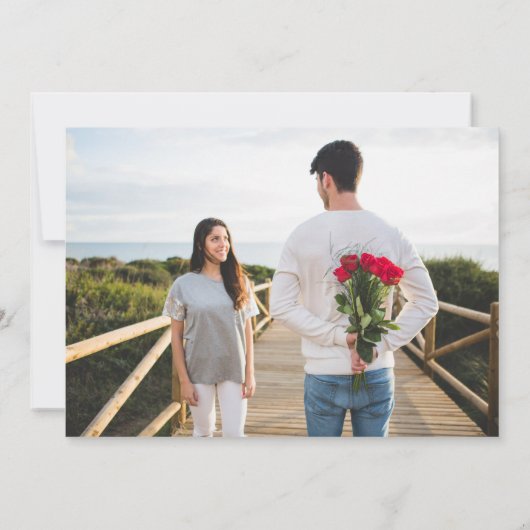 Kleurrijke Spring Wildflower Meadow Foto QR-code Save The Date (Achterkant)