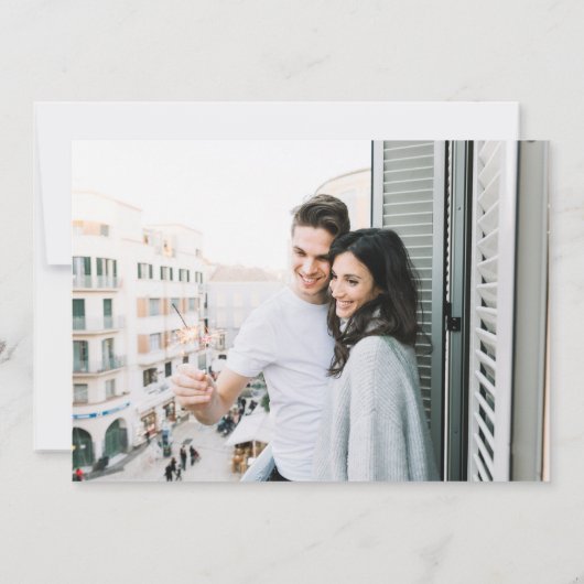 Kleurrijke Spring Wildflower Meadow Foto QR-code Save The Date (Achterkant)