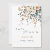 Kleurrijke Spring Wildflower Meadow Foto Save The Date (Voorkant)