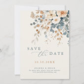 Kleurrijke Spring Wildflower Meadow Foto Save The Date (Voorkant)