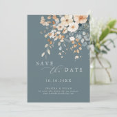 Kleurrijke Spring Wildflower Meadow Foto Save The Date (Staand voorkant)