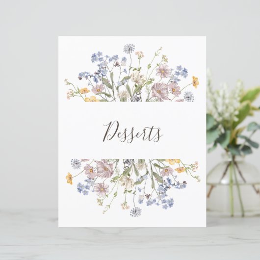 Kleurrijke Spring Wildflower Meadow Garden Divider (Staand voorkant)