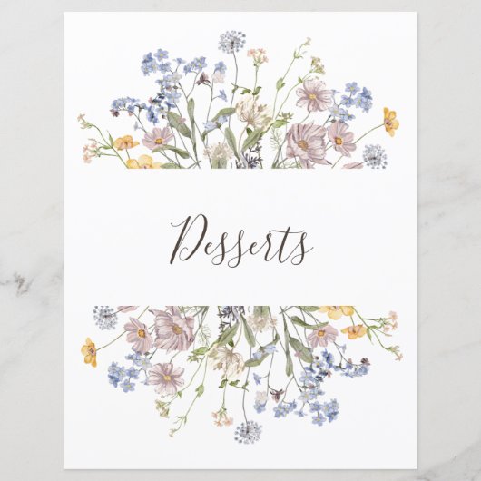 Kleurrijke Spring Wildflower Meadow Garden Divider (Voorkant)