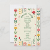 Kleurrijke Spring Wildflower Meadow Garden-program (Achterkant)