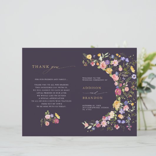 Kleurrijke Spring Wildflower Meadow Garden Program (Staand voorkant)