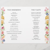 Kleurrijke Spring Wildflower Meadow Garden Program (Achterkant)