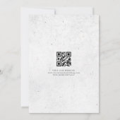 Kleurrijke Spring Wildflower Meadow Garden QR-code Save The Date (Achterkant)