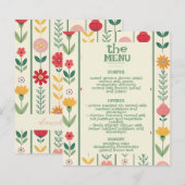 Kleurrijke Spring Wildflower Meadow Garden Weddmen (Voorkant / Achterkant)