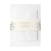 Kleurrijke Spring Wildflower Meadow Gold Wedding Uitnodigingen Wikkel (Voorkant Voorbeeld)