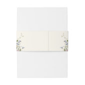 Kleurrijke Spring Wildflower Meadow Gold Wedding Uitnodigingen Wikkel (Achterkant Voorbeeld)