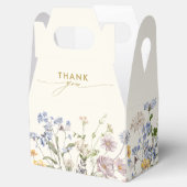 Kleurrijke Spring Wildflower Meadow Golden Wedding Bedankdoosjes (Geopend)