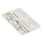 Kleurrijke Spring Wildflower Meadow Save the Date Magneet (Rechterzijde)