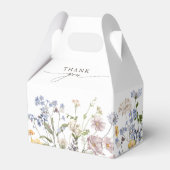 Kleurrijke Spring Wildflower Meadow Vrijgezellenfe Bedankdoosjes (Voorkant Zijde)