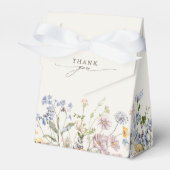 Kleurrijke Spring Wildflower Meadow Vrijgezellenfe Bedankdoosjes (Voorkant Zijde)