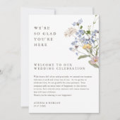 Kleurrijke Spring Wildflower Weekend Evenementen P Kaart (Voorkant)