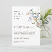 Kleurrijke Spring Wildflower Weekend Evenementen P Kaart (Staand voorkant)