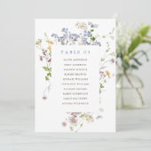 Kleurrijke Spring Wildflower Zitkaart Kaart (Staand voorkant)