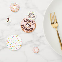Kleurrijke Sprinkels Donut Thema Verjaardagsfeestj