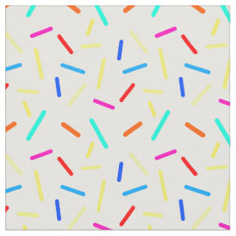 Kleurrijke Sprinkle Line Confetti Pattern Wenjr Stof