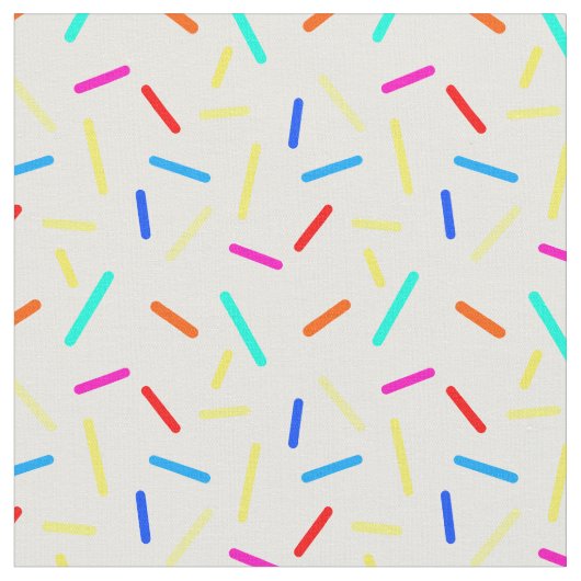 Kleurrijke Sprinkle Line Confetti Pattern Wenjr Stof (Close Up)