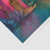 KLEURRIJKE SPROOKJESDORP DECOUPAGE WEEFSELPAPIER TISSUEPAPIER (Detail)