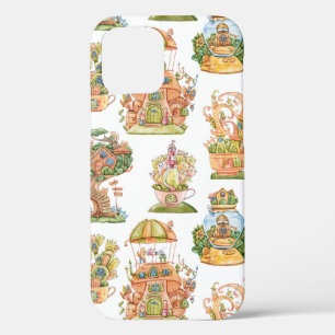 Kleurrijke Sprookjeshuizen Patroon Case-Mate iPhone Case