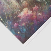 Kleurrijke Sprookjeskasteel Paard en Meisje Decoup Tissuepapier (Detail)