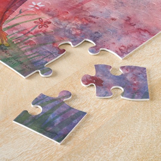 Kleurrijke Sprookjespuzzel met Blik Legpuzzel (Zijkant)