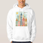 Kleurrijke sprookjesstad hoodie (Voorkant)