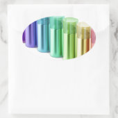 Kleurrijke spuitbussen voor aerosolen ovale sticker (Tas)