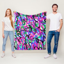 Kleurrijke Squigggles Abstracte Kunst