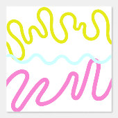 Kleurrijke Squiggly Lines Wallpaper Behang (Voorkant)