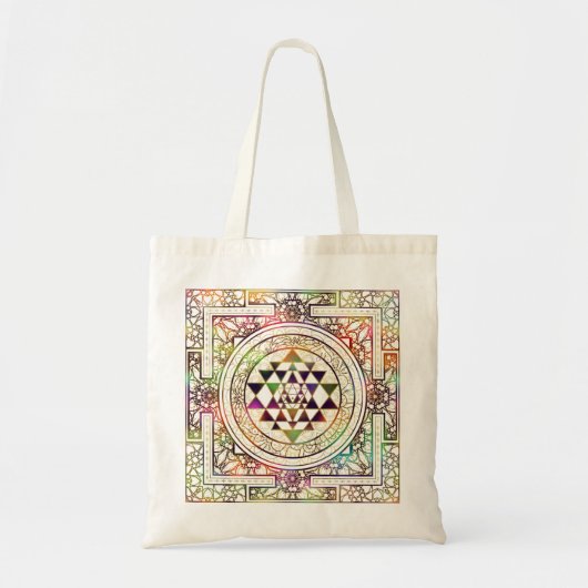 Kleurrijke Sri Lanka, Sri Lanka, Sri Chakra Tote Bag (Voorkant)